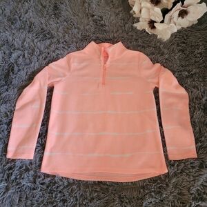 Kids Pink Quarter-Zip Top